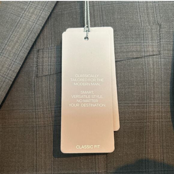 NWT Michael Kors Classic Fit Sport Coat – Charcoal/Brown, Men’s 38S - Picture 4 of 9